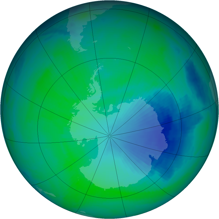 Ozone Map 1999-12-12